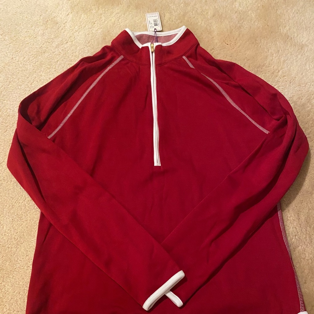 Peter Millar Women's Large Red/White Pullover